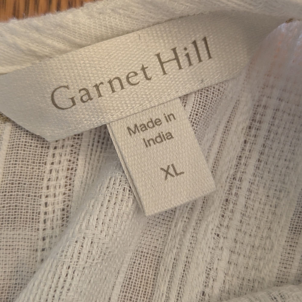 Garnet Hill White Blouse